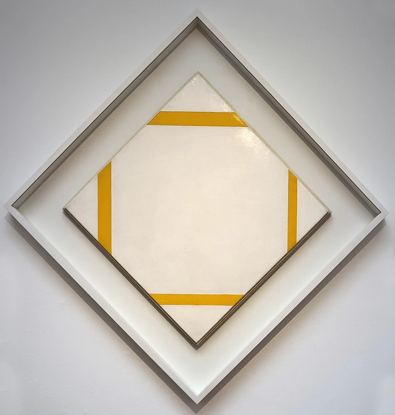 Composizione a losanga con linee gialle, 1933